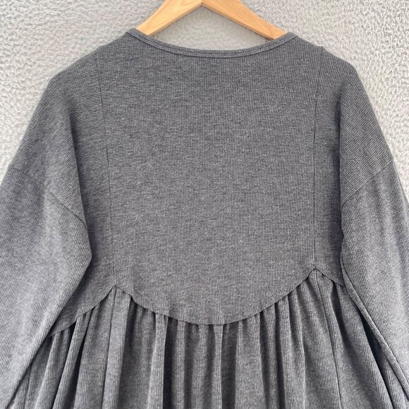 Arula Sweater Womens B US 2X Plus Gray Peplum Waist Stretch Knit Pullover Casual - Picture 4 of 9